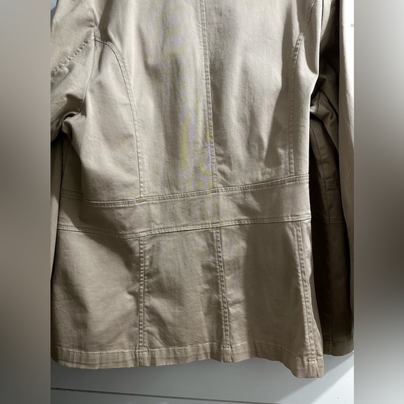 Venezia Lane Bryant Coat Jacket Tan Khaki Career Size 18 NEW - Picture 12 of 16